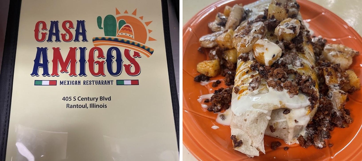 Casa amigos Mexican restaurant Menu
