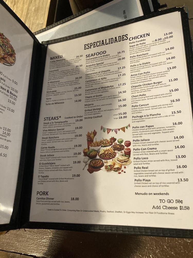 Casa amigos Mexican restaurant Menu image 2